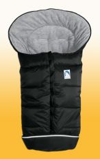 EISBÄRCHEN Talvilämpöpussi MUSTA-HARMAA (nylon/fleece)