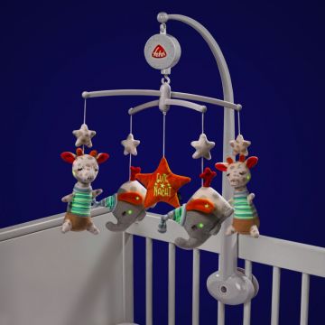 II-LAATU PAKKAUS! FEHN Gute Nacht MUSIIKKIMOBILE (Hohtaa pimeässä)