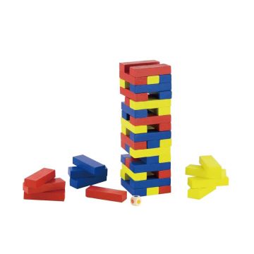 VIGA TOYS Block Tower HUOJUVA VÄRITORNI