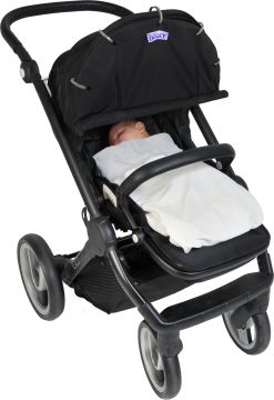 II-LAATU PAKKAUS! DOOKY Universal Cover Kuomuverho, Yksivärinen MUSTA