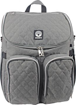 *DOOKY Diaper Backpack 2in1 Hoitoreppu, Grey Melange