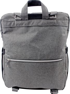 *DOOKY Diaper Backpack 2in1 Hoitoreppu, Grey Melange