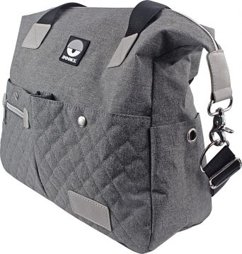 *DOOKY Diaper Shoulder Bag Hoitolaukku, Grey Melange