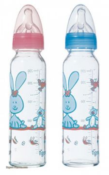 TIGEX Lasinen tuttipullo 230 ml