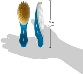 NUK Baby Brush & Comb HARJA-/KAMPASETTI, Turkoosi-Valk.
