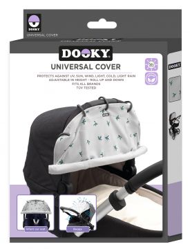 DOOKY Universal Cover Kuomuverho, Kuvioitu Origami Grey Jade