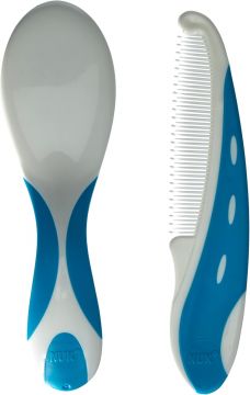NUK Baby Brush & Comb HARJA-/KAMPASETTI, Turkoosi-Valk.