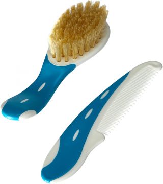 NUK Baby Brush & Comb HARJA-/KAMPASETTI, Turkoosi-Valk.