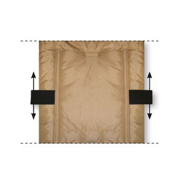 *EISBÄRCHEN Minilämpöpussi Turvakaukaloon MUSTA-HARMAA (fleece)