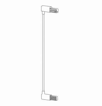 LINDAM 7 cm jatkopala Sure Shut Orto/Porte turvaporttiin