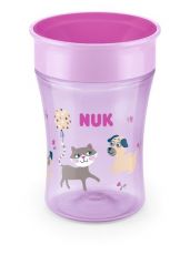*NUK Magic Cup, DOGS/CATS LILA