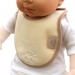 *BIBETTA Plush Newborn Baby Bib, Cream