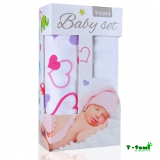 T-TOMI Baby Set Bambuharsot (pyyhkeet) 80 x 100 cm 2kpl/pkt