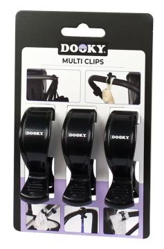 DOOKY Multi Clips MONITOIMICLIPSIT 3 kpl/pkt