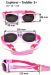 RKS Explorer POLARIZED Aurinkolasit 2+, PINK/HOTPINK