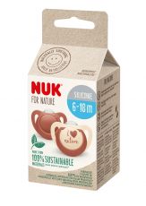 *NUK For Nature silikoni Huvitutit 6-18 kk 2kpl/pkT