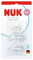 NUK First Choice VAIHTONOKKA, SILIKONI, + 6 kk, 2KPL/PKT