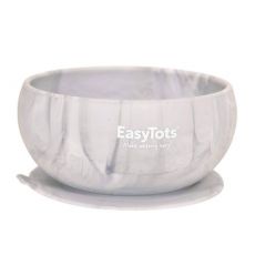 *EASYTOTS Marbellous Bowl Ruokakulho silikoni, Harmaa-marmori