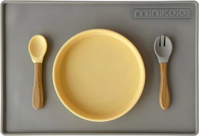 MINIKOIOI Mat SILIKONINEN ALUSTA RUOKAILUUN JA LEIVONTAAN