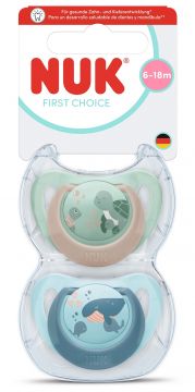 NUK First Choice Silikoni 6-18 kk HUVITUTIT
