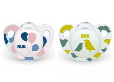 *NUK Trendline Silikoni Huvitutit 0-6kk BOXI!