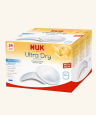 NUK Ultra Dry Comfort Yksittäispakatut Kertakäyttöiset Liivinsuojat 24 kpl/pkt