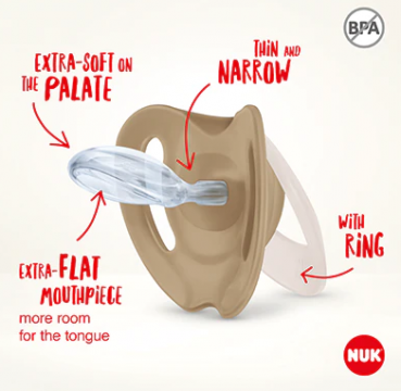 NUK Star Silikoni Huvitutit ROOSA 0-6 kk, 2kpl/pkt   