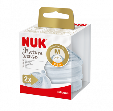 *NUK Nature Sense Silikonipullotutit, 0-6kk M