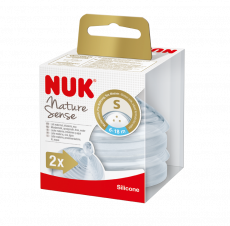 *NUK Nature Sense Silikonipullotutit, 6-18kk S