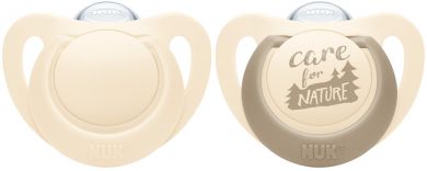 *NUK For Nature silikoni Huvitutit 6-18 kk 2kpl/pkT