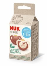 NUK For Nature LATEX HUVITUTIT 6-18 kk 2 kpl/pkt