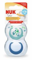 NUK Star Latex Huvitutit 6-18kk 2kpl/pkt 