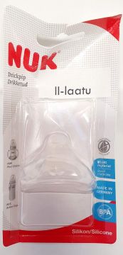 II-LAATU PAKKAUS! NUK First Choice Silikoni Vaihtonokka 6-18 kk