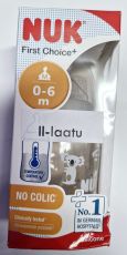 II-LAATU PAKKAUS! NUK First Choice+ TEMP CONTROL Tuttipullo 150 ml