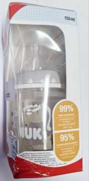 II-LAATU PAKKAUS! NUK First Choice+ TEMP CONTROL Tuttipullo 150 ml