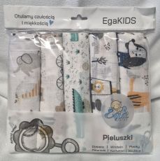 7473 EGAKids Harsoliinat 100% puuvillaa 70x80 cm 5 kpl/pkt