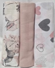 0213 EGAKids Harsoliinat 100% puuvillaa 60x80 cm 3 kpl