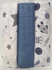 2196 EGAKids Harsoliinat 100% puuvillaa 60x80 cm 3 kpl kopio 4544