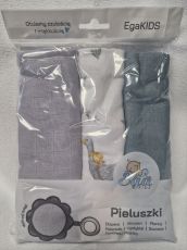 2189 EGAKids Harsoliinat 100% puuvillaa 60x80 cm 3 kpl