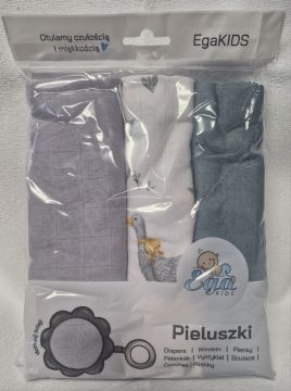 2189 EGAKids Harsoliinat 100% puuvillaa 60x80 cm 3 kpl