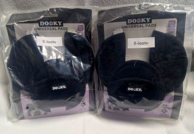 II-LAATU PAKKAUS! DOOKY Universal Pads Turvavyöpehmusteet, BLACK
