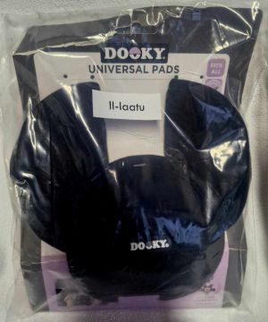 II-LAATU PAKKAUS! DOOKY Universal Pads Turvavyöpehmusteet, BLACK