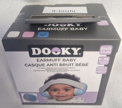 II-LAATU PAKKAUS! DOOKY Earmuff Baby KUULOSUOJAIMET 0-36 kk, SININEN