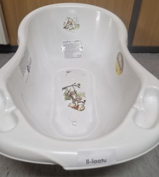 II-LAATU! KEEEPER Nalle Puh Amme, Valkoinen NEW!