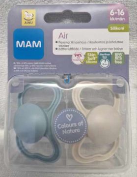 AINU MAM Air HUVITUTIT 2 kpl/pkt 6-16 kk