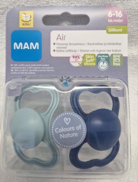 AINU MAM Air HUVITUTIT 2 kpl/pkt 6-16 kk