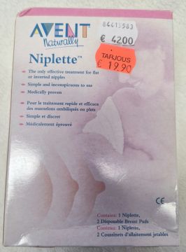II-LAATU PAKKAUS! AVENT Naturally NIPLETTE
