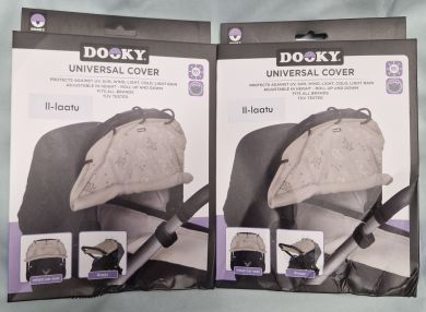 II-LAATU PAKKAUS! DOOKY Universal Cover Kuomuverho, LEAVES BEIGE