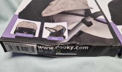 II-LAATU PAKKAUS! DOOKY Universal Cover Kuomuverho, LEAVES BEIGE