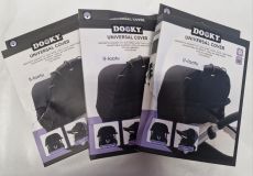 II-LAATU PAKKAUS! DOOKY Universal Cover Kuomuverho, Yksivärinen MUSTA